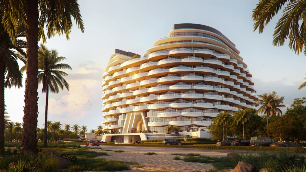 Aqua Arc at Al Marjan Island - BnW Developments - Noble Horizon Real Estate - Full Building