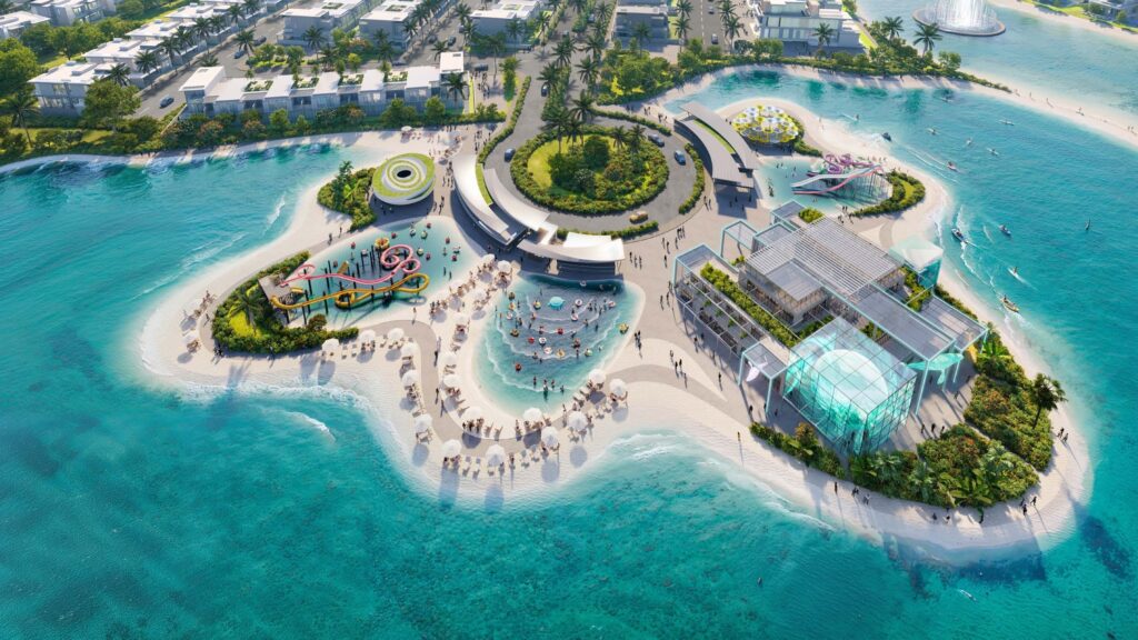 Fiji at Damac Islands by Damac Properties in Dubai - Noble Horizon Real Estate - Full Bulding