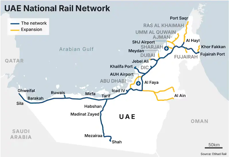 etihad rail uae map etihad rail uae map