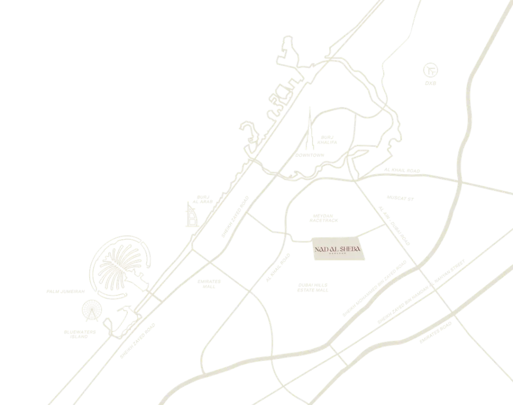 Nad Al Sheba Gardens Location