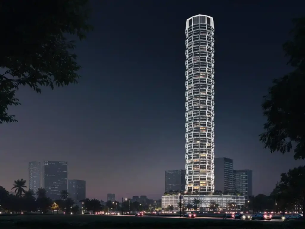 binghatti circle the tallest residential tower in jvc dubai