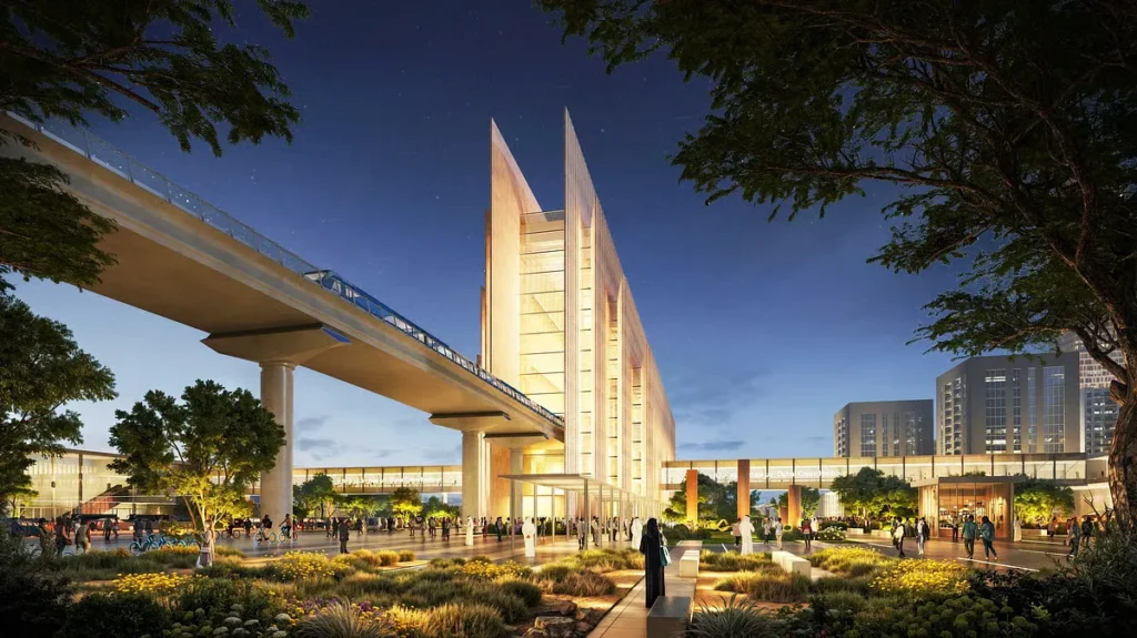 dubai blue line metro design4 foundation in sustainability and integrated transportation