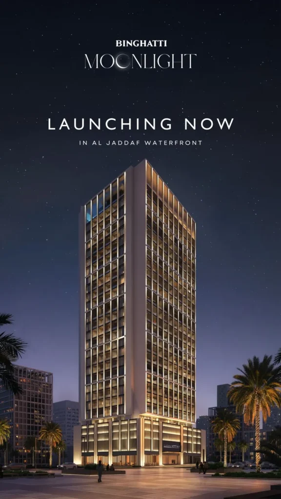 new launch of binghatti moonlight at al jaddaf by binghatti developers