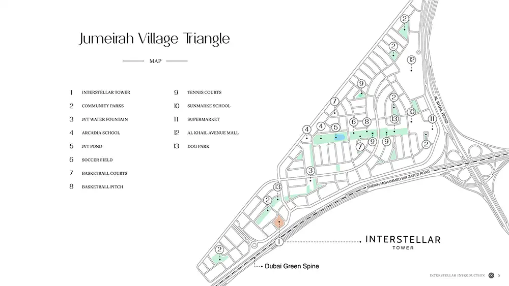 jumeirah village triangle master plan