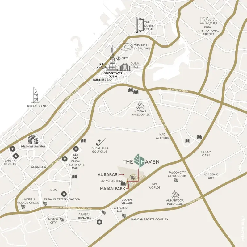 The Haven 3 Location Map